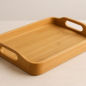 Minimalist Bamboo Serving Tray